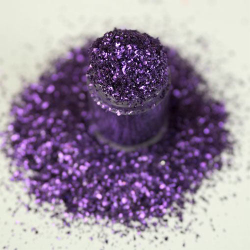 Purple Irregular Nail Glitter Shapes