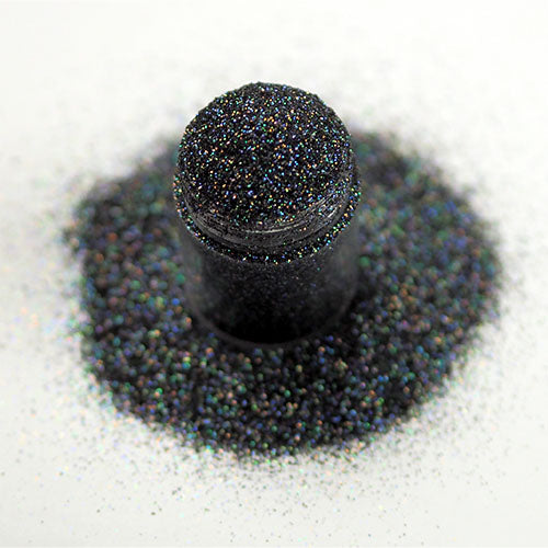 Rainbow Black Iridescent Nail Glitter