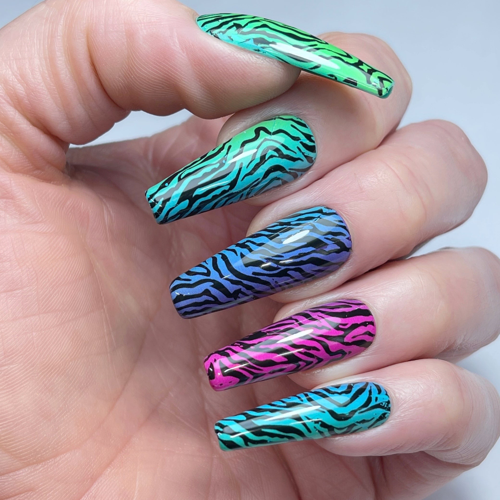rainbow tiger foil