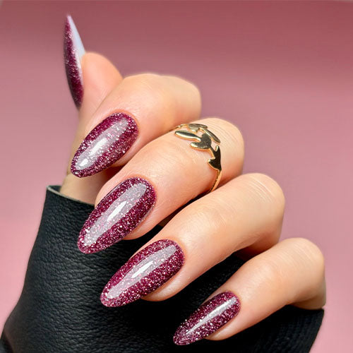 Sangria Splash Flash Glitter Gel Polish