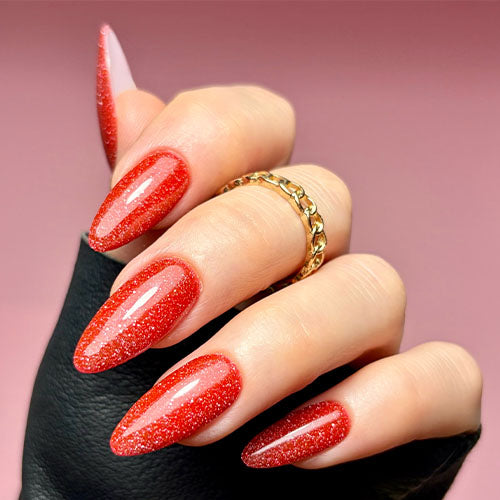 Strawberry Daiquiri Flash Glitter Gel Polish