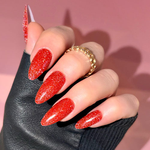 Strawberry Daiquiri Flash Glitter Gel Polish