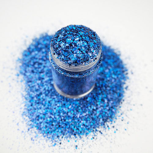 Sapphire Holographic Multi Glitz Chunky Nail Glitter