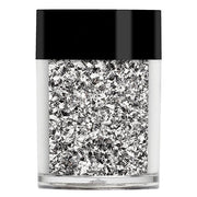 Silver Cloud Irregular Nail Glitter Shapes