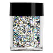 Silver Crushed Ice Holographic Nail Glitter