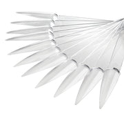 50 Clear Stiletto Nail Tips Display