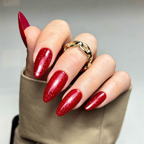 Toffee Apple Glitter Gel Polish