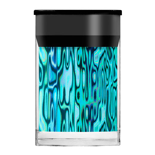 Turquoise Waves Nail Foil