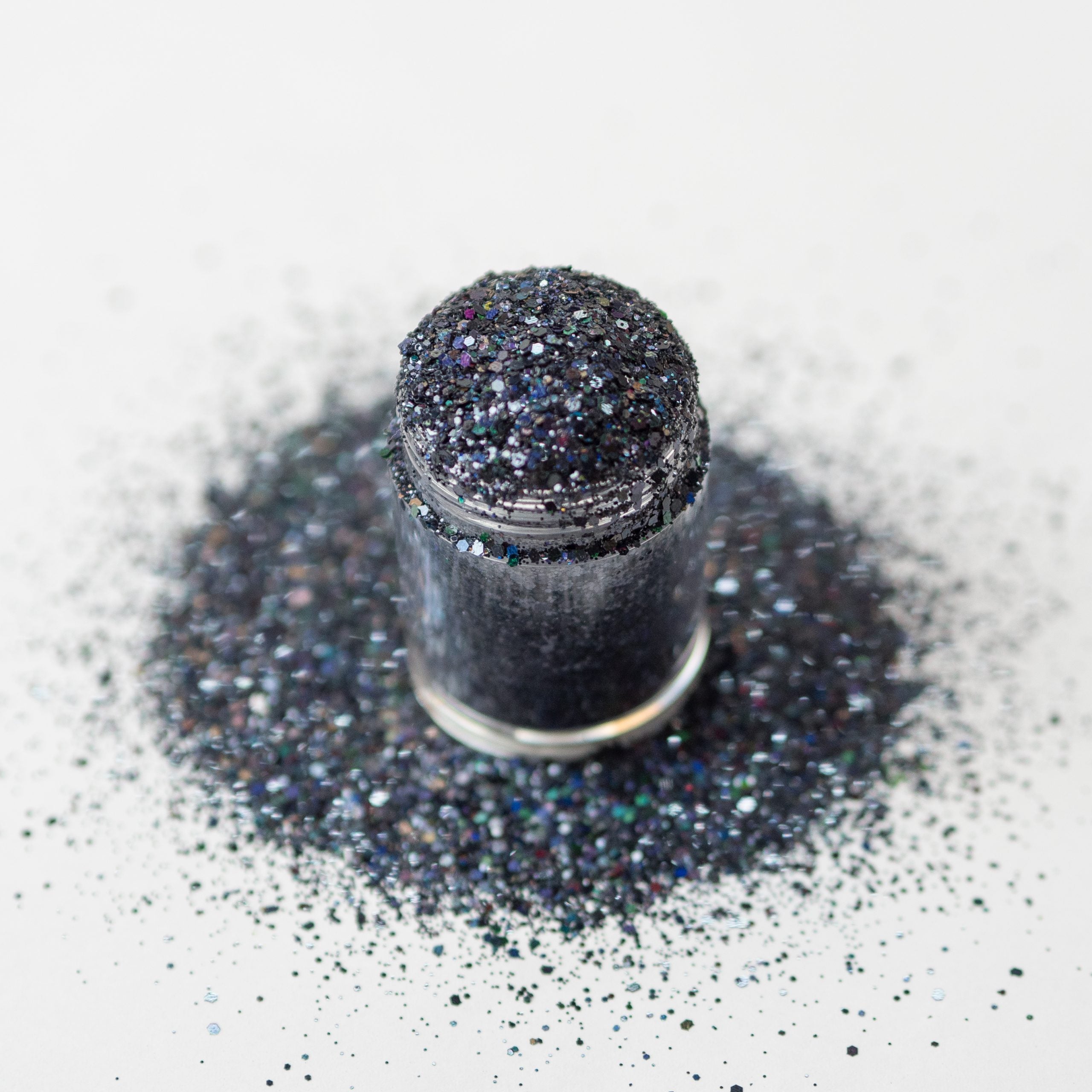 black holo multi glitz spill