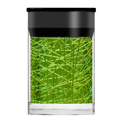 lime spangle square foil