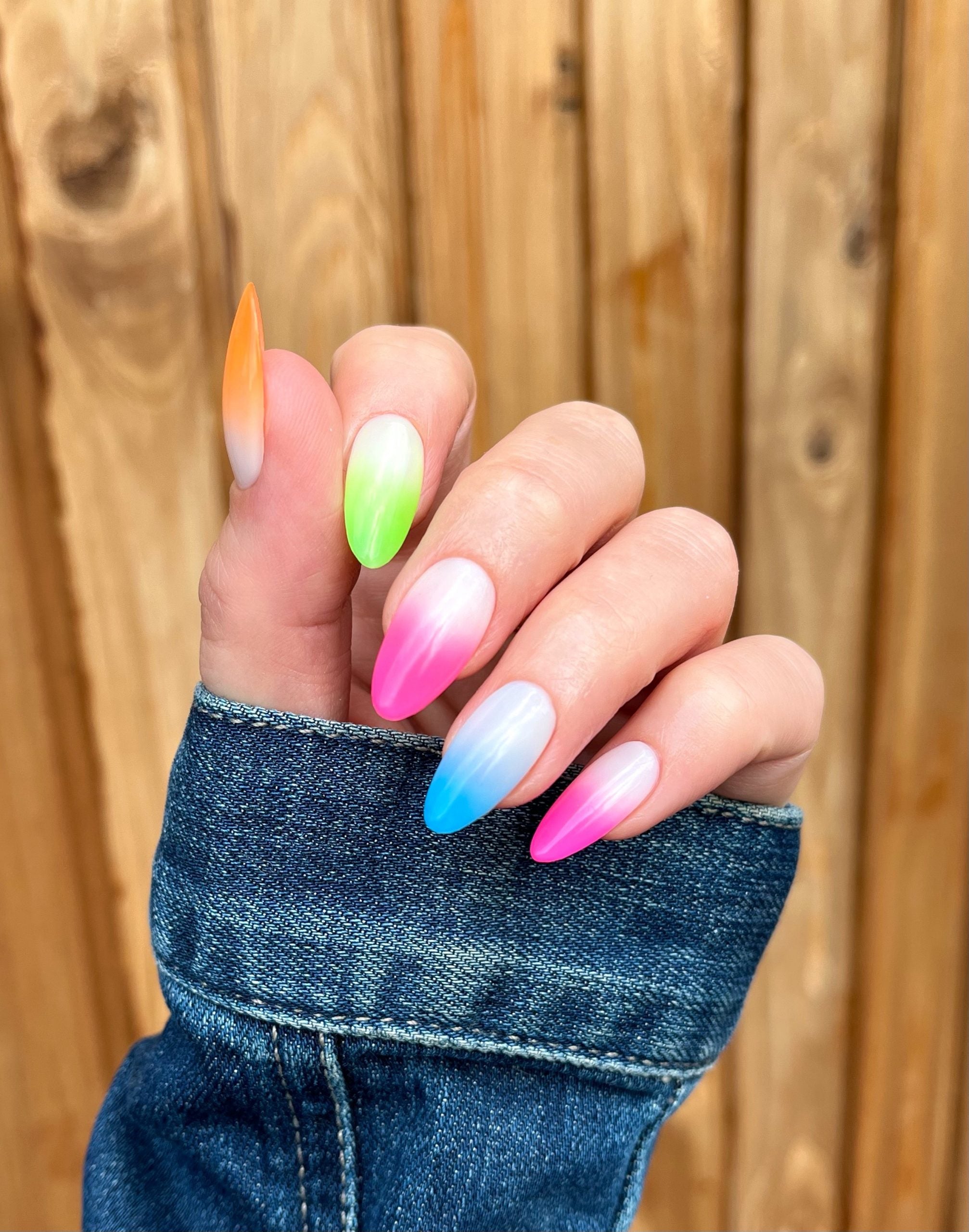 Acid Washed Neon Nail Powder